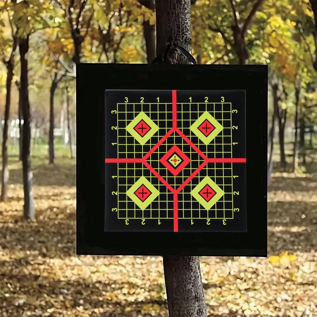 10pcs Self-Adhesive Shooting Targets Target Pasters Shooting Stickers Hunting Target Dots Sticker for BB Gun Pellet Gun Airsoft