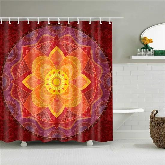 

Nordic Style Bohemian Style Geometric Shower Curtains Frabic Waterproof Polyester Geometry Bathroom Curtain With Hooks 180X180Cm W60H190(CM)-1 Pcs