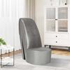 Chair - Maison Exclusive High Heel Chair - Silver Faux Leather - Shoe Shape Design - 43 X 82.5 X 85.5 Cm