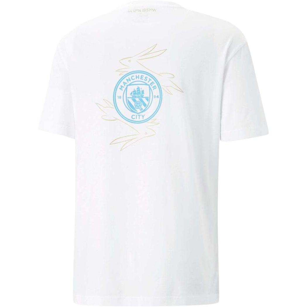 

New PUMA MCFC CNY T Shirt Men s White 772350-24 L