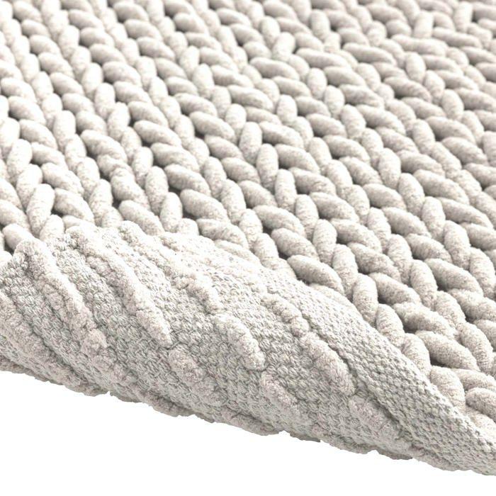 Tapis de bain - EDEN - Arielle - Chenille - 50 x 80 cm - Beige
