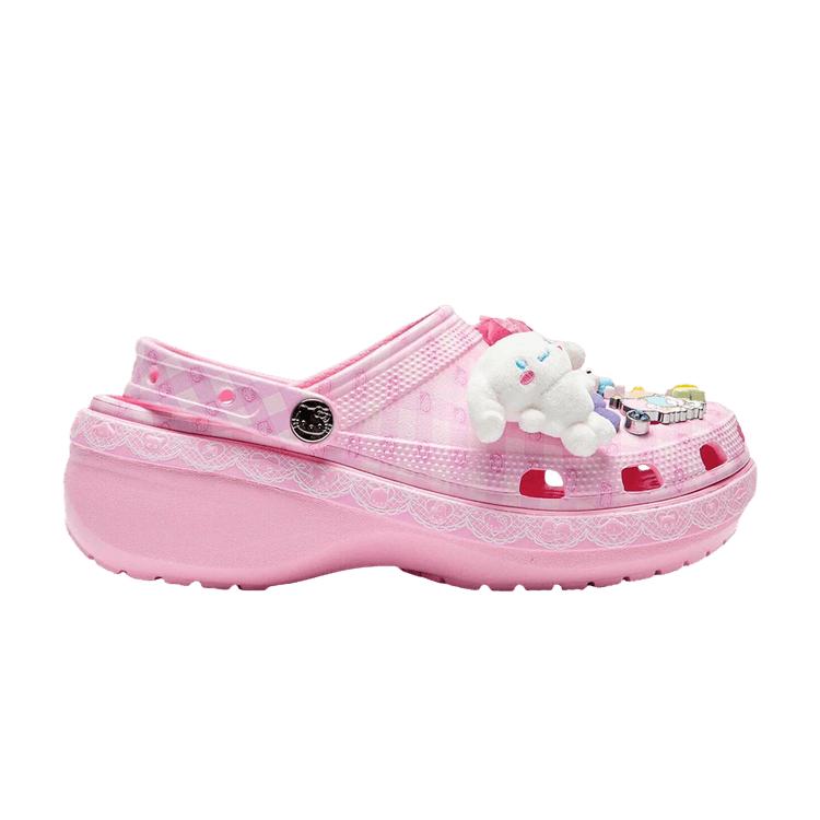 Hello Kitty x Crocs Платформенные клоги Пастельно-розовые Мужские Сандалии Разноцветные 212683-90H 33-34