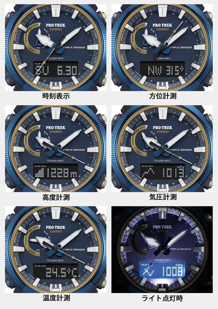 Protrek Klokke SE 50 ÅRS JUBILEUM Modell Radio Solar Blå x Gull [Casio] []CASIO PRW-61SS-2JR Herre