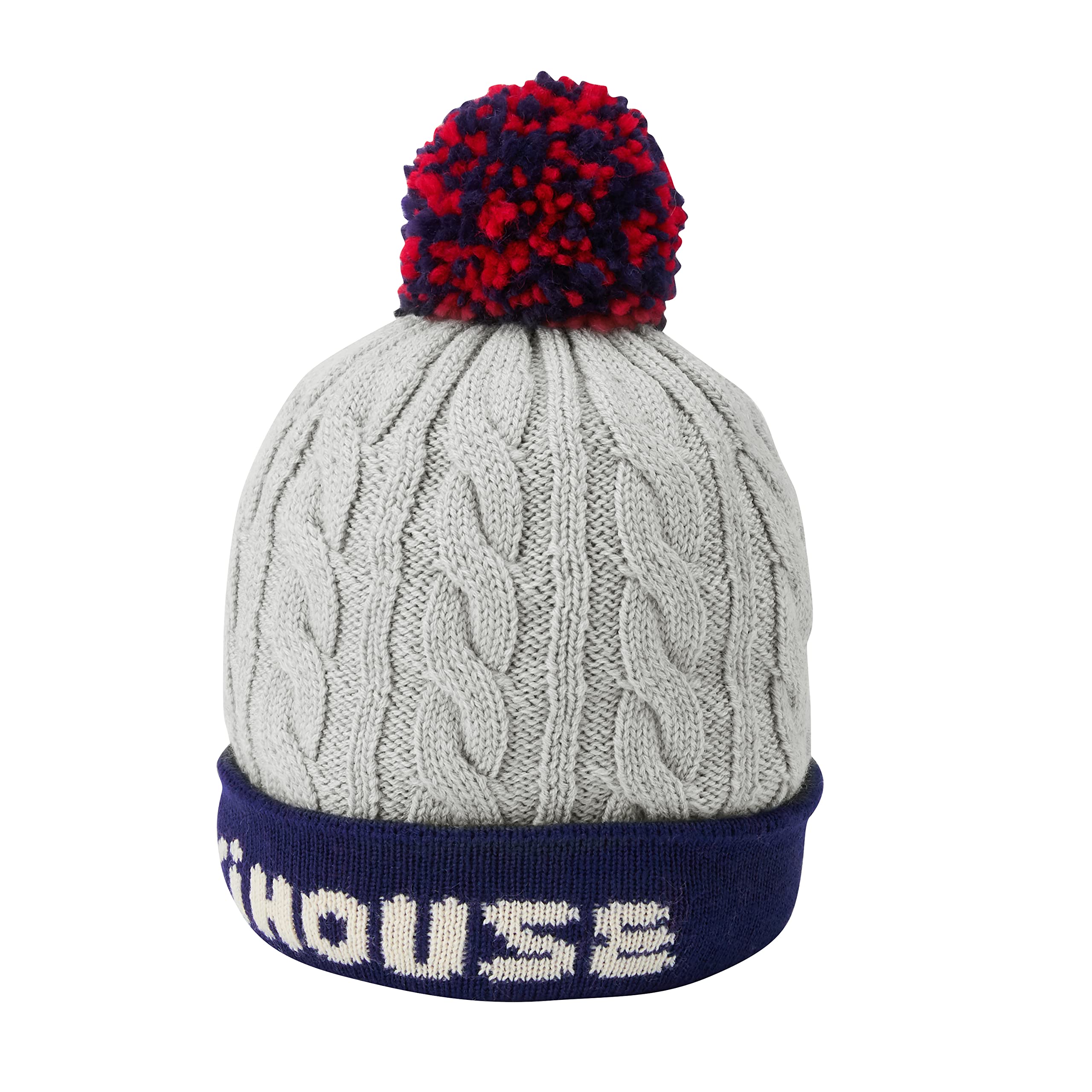 

MIKI HOUSE Knit Hoodie with Logo and Bon-Ten Pattern, for Boys and Girls, Baby, Kids, Infant Clothes, Size S (46-52cm), Gray, 13-9201-824