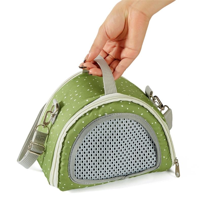 Multifunctional Hamster Carriers Bag Breathable Small Animal Travel Handbag With Safety Strap And Ventilation Holes