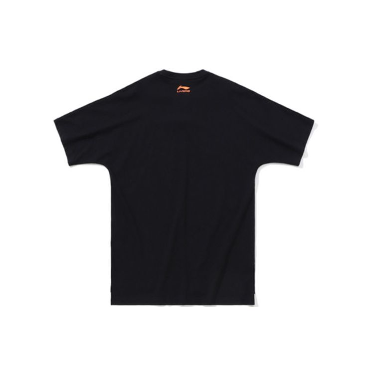 Li-Ning New York Fashion Week Series Loose Short Sleeve T-Shirt Men Tops Black AHSP707-2