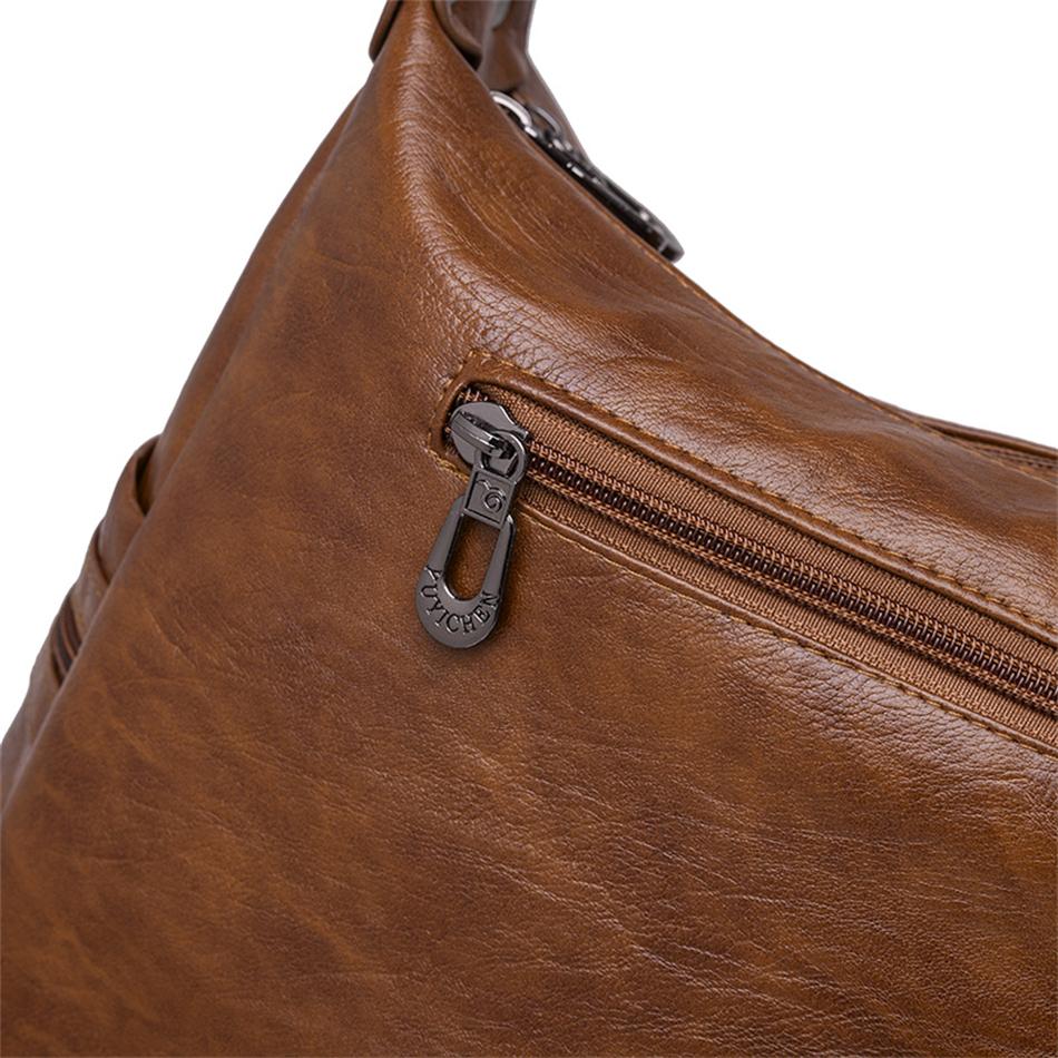 Bolso de hombro Retro para mujer, bandolera de piel sintética suave de diseñador de lujo, tendencia 2022, bolsos de mano de gran capacidad para mujer