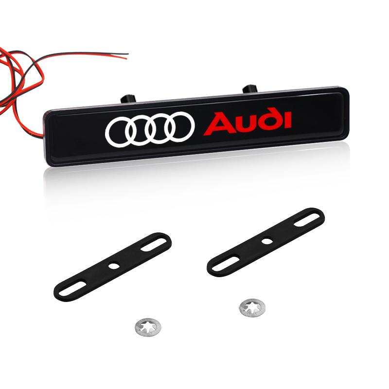 Car LED Front Hood Grille AMG Emblem Badge Decorative Light Accessories For Audi B7 B5 B6 B8 B9 8P A4 A5 A6 A7 A8 TT Q3 Q5 Q7 Q8 A1 8V 8L C6 C5 C7 4F
