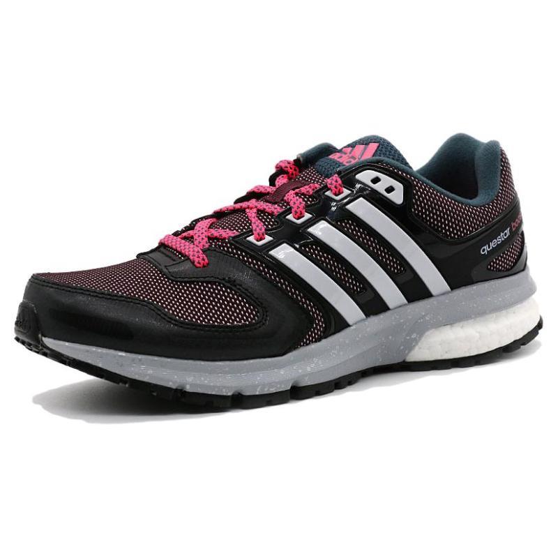 Adidas Dämpfende Low-Top Laufschuhe Damen Schwarz Pink Sneakers S31667