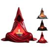 Mystic Wizard Candle Holder Halloween Hooded Cloak Tealight Holder Gothic Candlestick Ornament for Home Tabletop Decor