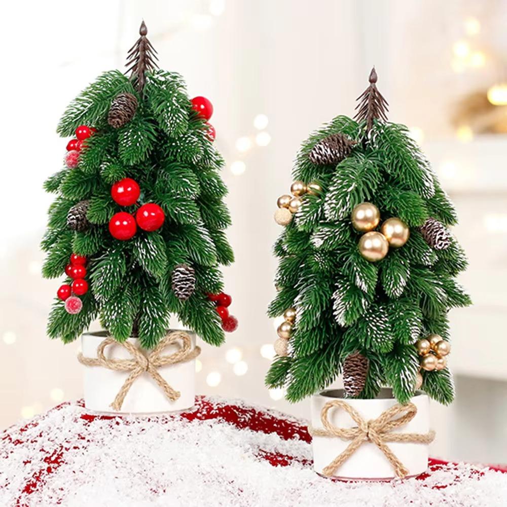Decorative Christmas Tree Ornament Artificial Christmas Tree Potted Plants  Living Room