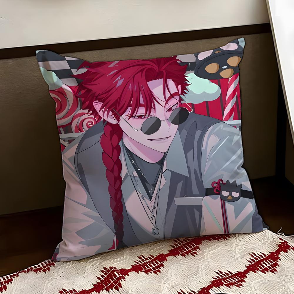 LINK CLICK anime Cushion Cover Reversible Soft Durable Pillow Cover Home  Car MultiScene Use for Daily Comfort
