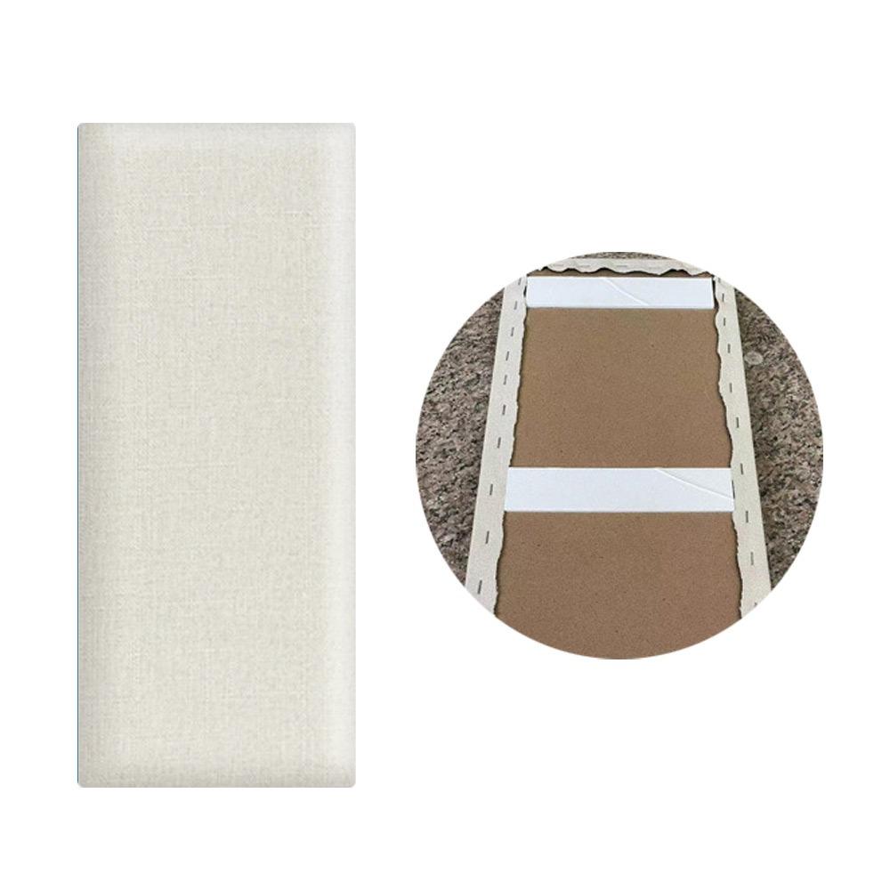 Soft Material Imitation Linen Soft Bag Self-adhesive Design Self-adhesive Headboards  Home Decor