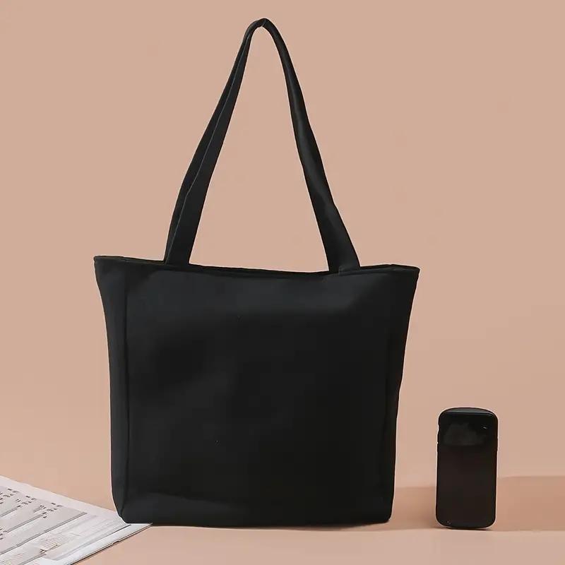 Blomsterbroderi lerretsveske, skulderveske i etnisk stil, håndveske med stor kapasitet for kvinner