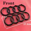 1pcs Black/Silver 4 Ring ABS Car Hood Front Bonnet Grill Rear Trunk Emblem Logo Badge Sticker For 8blkz A3 A4 A6 Q2 Q3Accessories blkz8