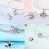 Charm Bead Charms Plata Elephant Squirrel Tiger Bead Charms for Charm Bead Charms copper Bracelets Bead Charms Jewellery Making Womens Gift