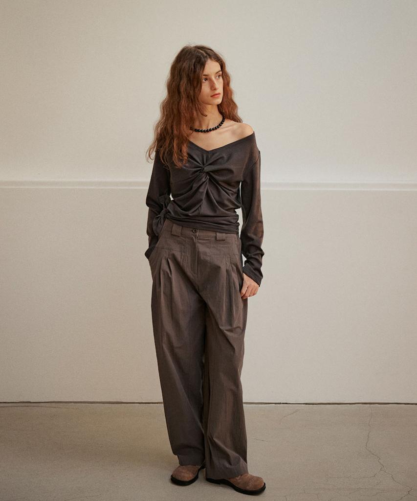 OURO Cotton Jersey Pants [ Charcoal ]