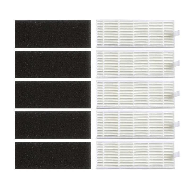 Roller Main Brush Cover Side Brush HEPA Filter Mop Cloth for Polaris PVCR 0930,Ilife A7,Silvercrest SSR1,Deluxe 500,DEXP LF-800
