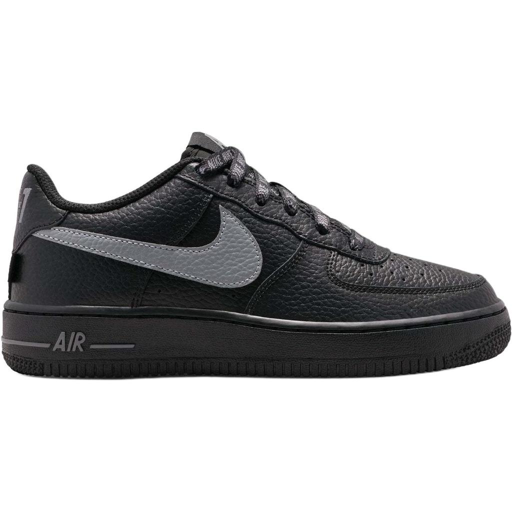 Nike Air Force 1 Skóra syntetyczna Wygodne Wszechstronne Wsparcie Niskie Trampki dziecięce Trampki dziecięce Czarne IR0270-001