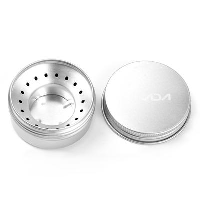 Mini Backpacking Stove 40ml Aluminum Alcohol Burner with Small Stainless Steel Windshield Portable Camp Stove for