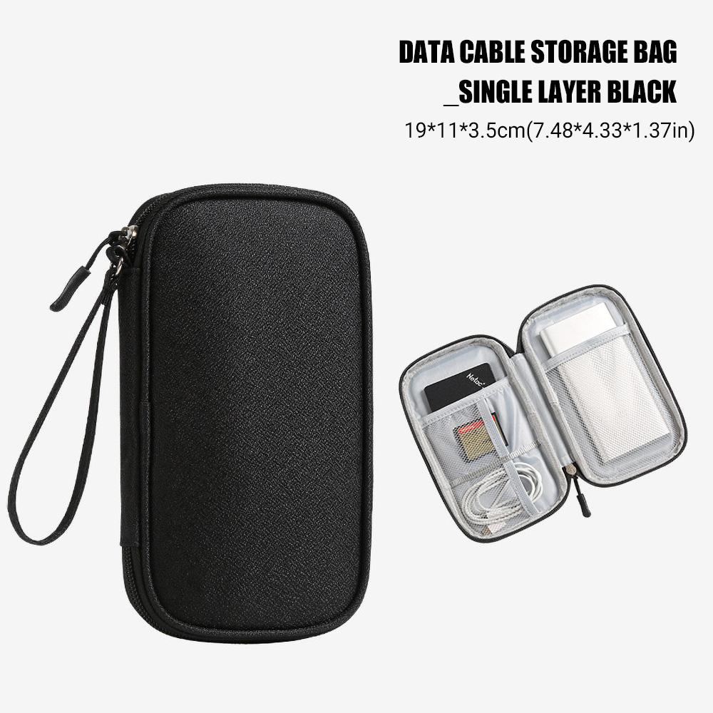 Travel Portable Digital Accessories Storage Bag Organizer of Mobile Phone Bag U Disk Charging Bank Mobile Data Cable Storage Bag