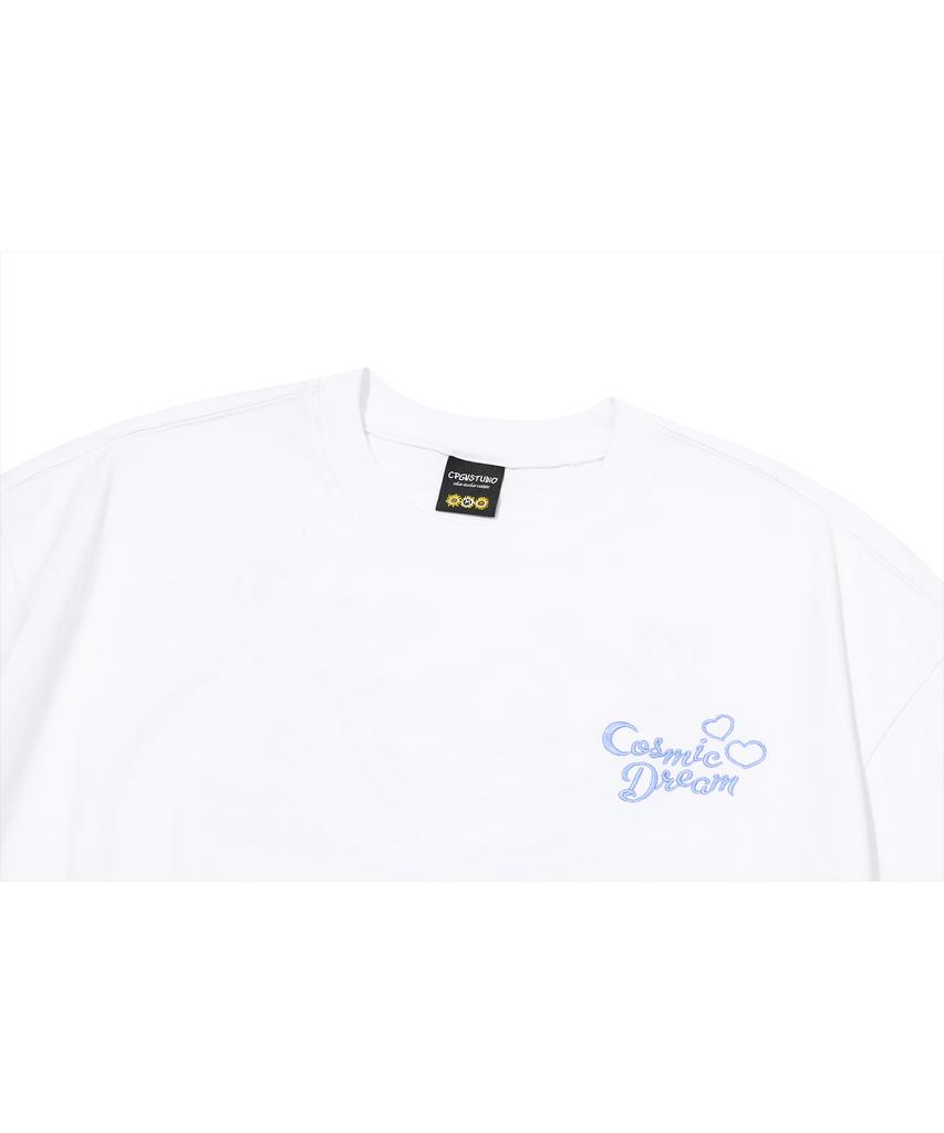 CPGN STUDIO [Cpgn X Kakao Friends] Cosmic Chunsik Embroidered Short Sleeve T-Shirt White
