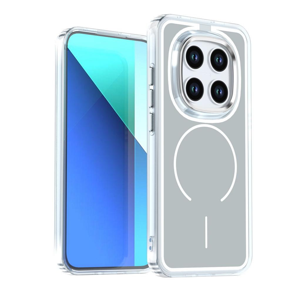 Frosted Hit Color Armor Matte PC Case For Xiaomi Redmi Note 15 Pro+ Magnetic Wireless Charging Metal Lens Shockproof Cover