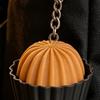 3D-gedruckter Dessert-Klicker-Schlüsselanhänger Stressabbau Cupcake-Dekompressionsknopf Fidget-Schlüsselring Tasche Rucksack Geldbörse Anhänger