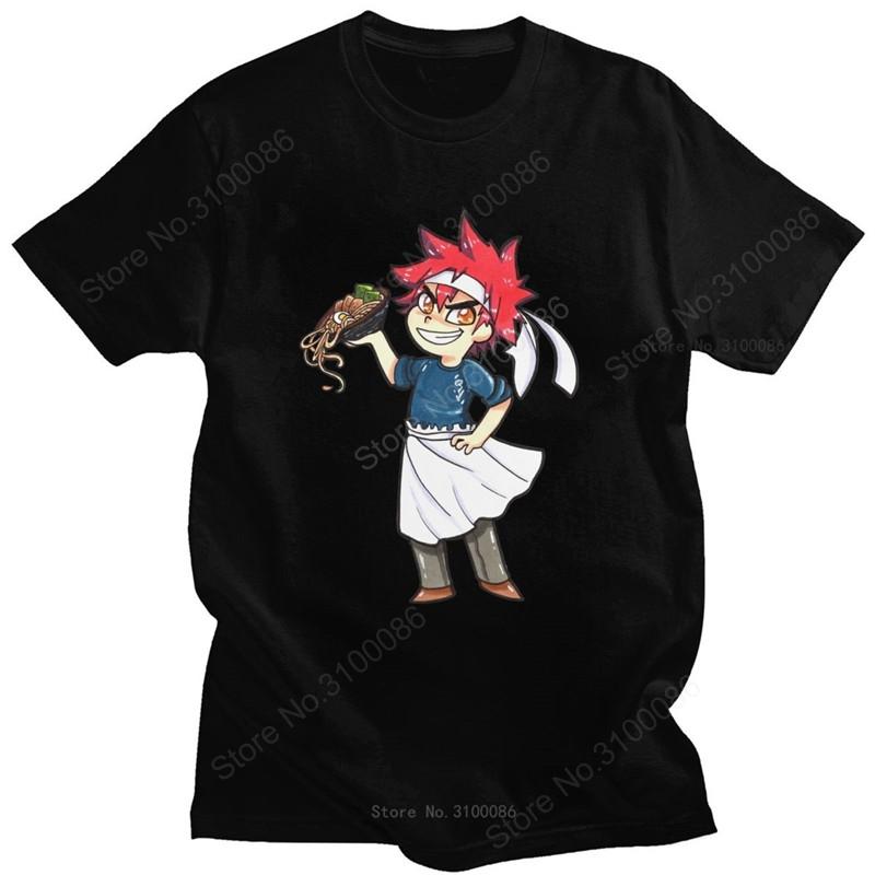 Funny Japanese Anime Food Wars T Shirt Unisex Cotton Unisexga Tshirt Short Sleeved Unisexga Shokugeki No Soma Yukihira Tee Clothing