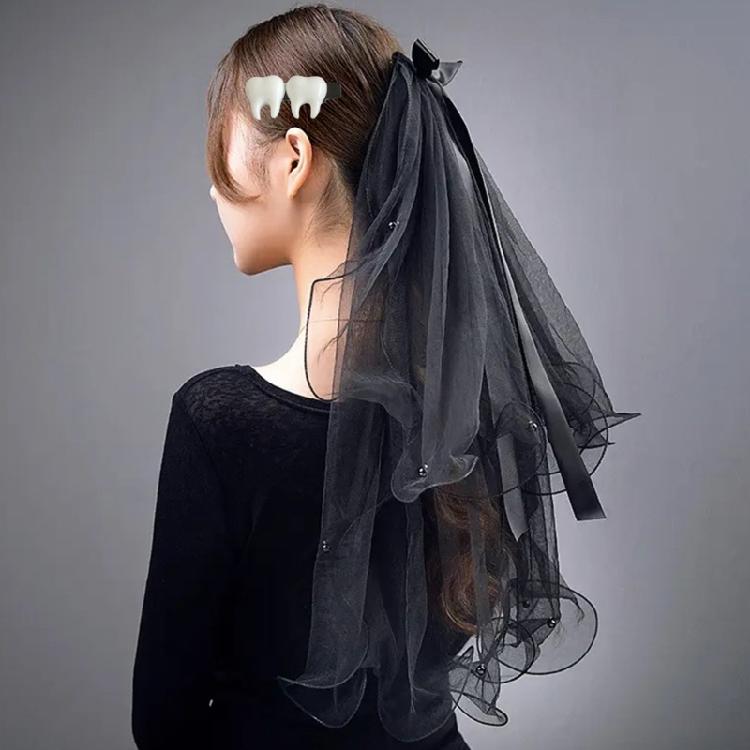 Barrettes Small Tooth for Girl Halloween Theme Parties Cute Hair Clip