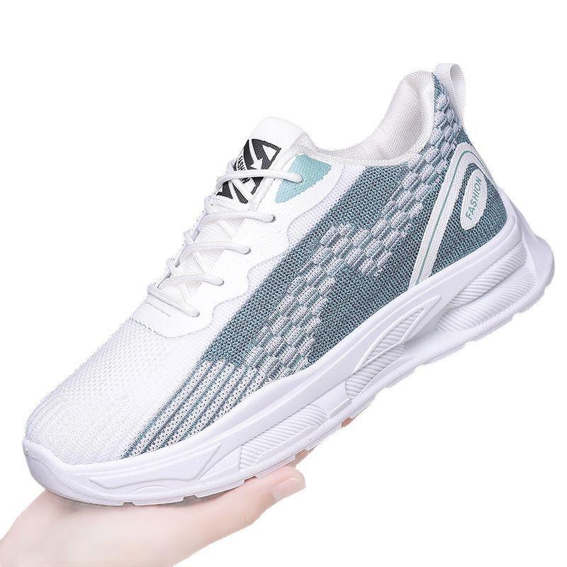 Herrenschuhe 2025 beliebte Sportschuhe Sommer atmungsaktiv Trend Laufschuhe Fliegenstrick Mesh Casual Dad Schuhe