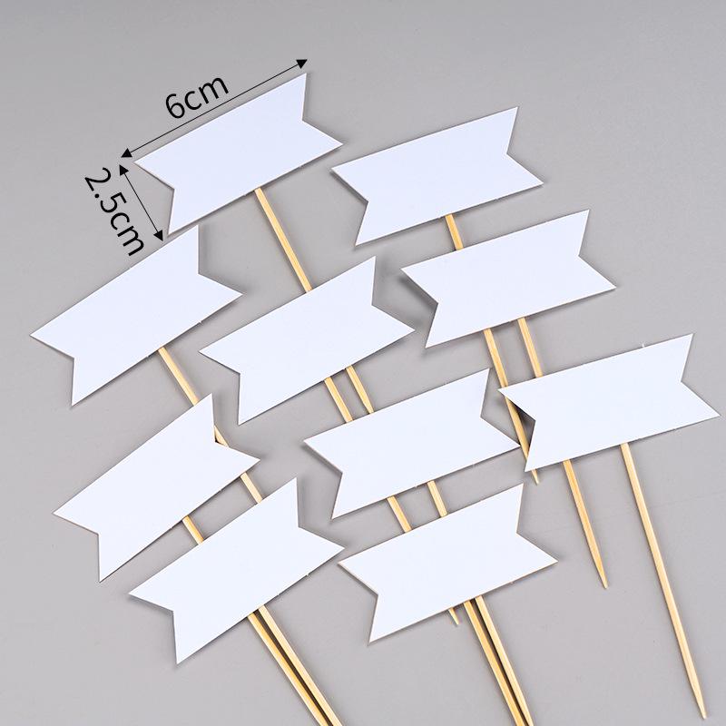 Writable Birthday Cake Decoration Bow with Blessings Card