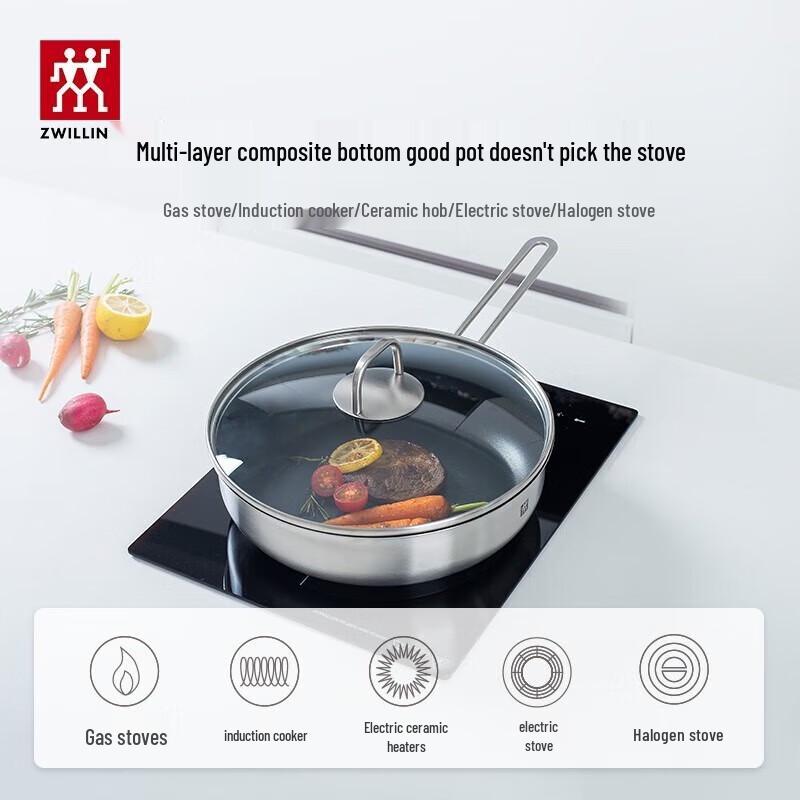 ZWILLING Nova Plus 28cm Non-stick Frying Pan with Lid