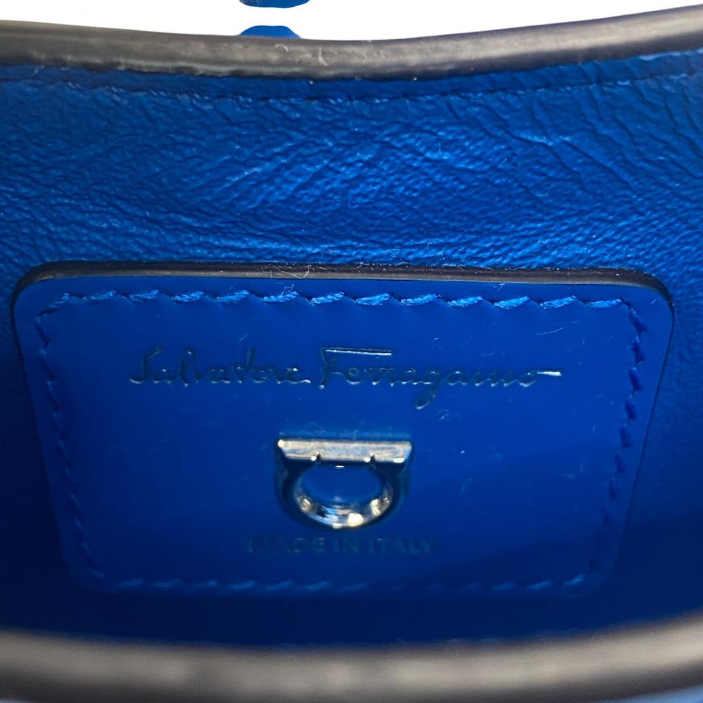 Used Salvatore FerragamoHandbag blue leather Women