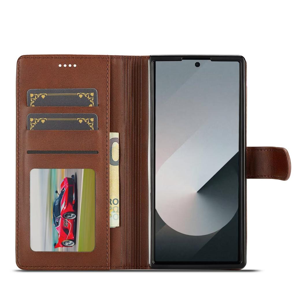 Purse Flip Leather Case for Samsung Galaxy Z Fold 8 Ultra 7 6 5 4 3 Flip Card Pocket Wallet Folding Cover Book Bag Coque
