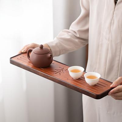 Rosewood Dry Tea Tray - Home Minimalist Rectangular Solid Wood Tea Plate, Small Kung Fu Tea Set Tray, Teapot Holder Serving Tray