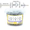 100Pcs Drywall Anchor Kit Hollow Wall Anchors Plasterboard Plugs Screws Butterfly Expansion Tube Pipe