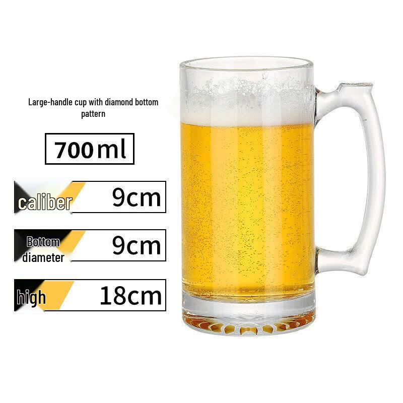 1000ml Pineapple Design Glass Beer Mug