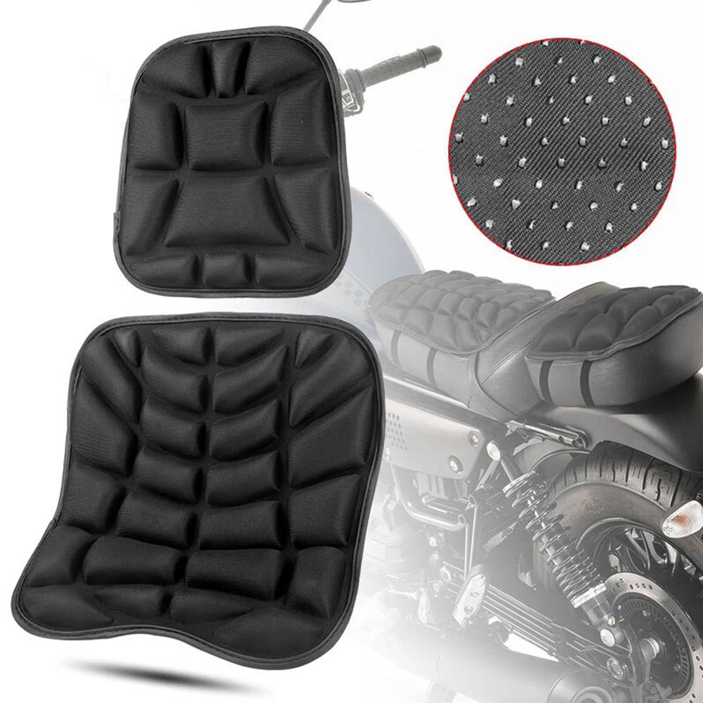 Motorcycle Seat Cushion 3D Gel Breathable Shock-Absorbing Cushion Cover Comfort For Universal Mountain/Adventure Bikes