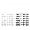 For 2s Chrome Black 3D Letters 30TFSI 35TFSI 40TFSI 45TFSI 50TFSI 55TFSI Rear Trunk Emblem Badge Sticker Car AcessoriesA1