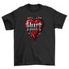 Gothic_48 Heart Bleeds Style - Edgy Funny T-Shirt Mens Womens Tees Top, 100% Cotton, Unisex Printed D