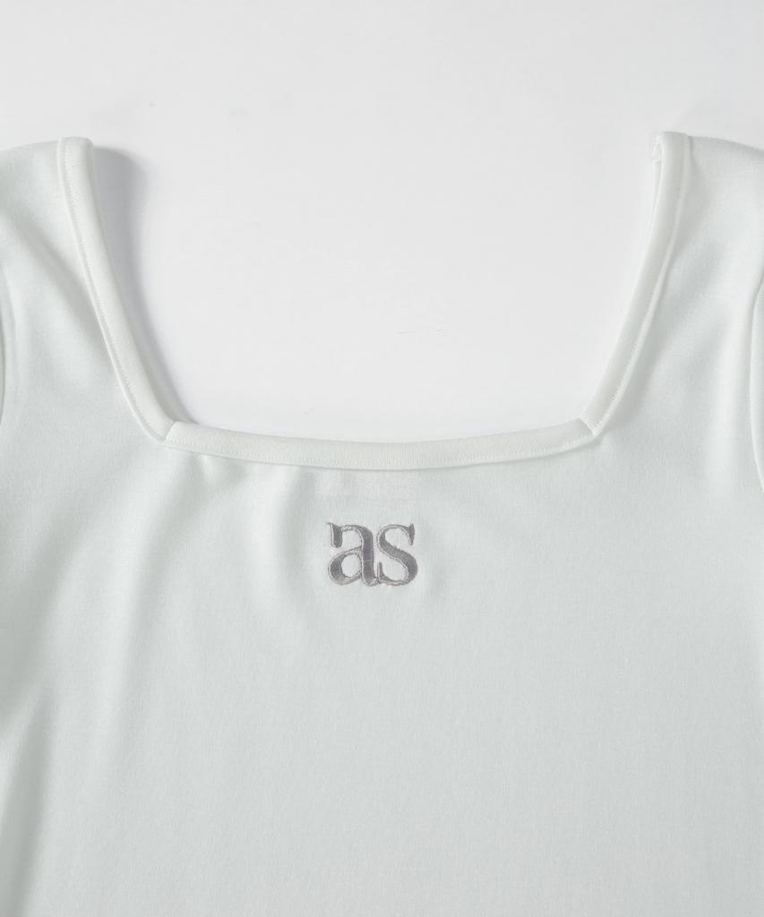 Aejeuon Square Line Tee / White