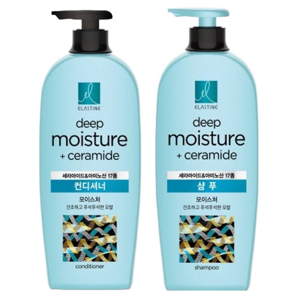 Elastin Ceramide Moisture Conditioner 680ml + Shampoo 680ml 1 pcs