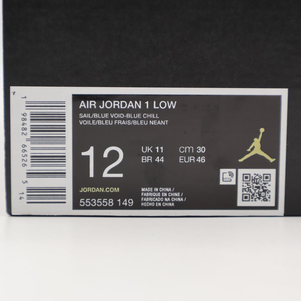 553558-149 Nike Air Jordan 1 Low Blue Chill (Men's)