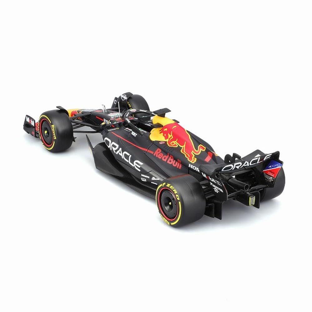 Bburago 1/24 Scale Oracle Red Bull Racing RB19 (2023) No. 1 M. Verstappen Figure (Window Box) - Finished Model (BUR28036V)