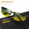 aoron Aluminiowa ramka magnezowa okulary przeciwsłoneczne na dzień i noc Outdoor Anti Glare UV400 sportowe okulary wędkarskie do jazdy dla mężczyzn prezenty