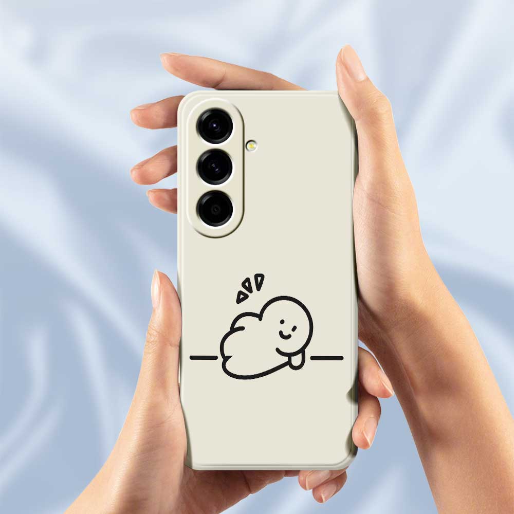For Samsung Galaxy A56 5G Case Stick Figure Pattern Printing Straight Edge TPU Phone Back Cover