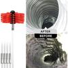 9Pcs/Set Chimney Pipe Brushes Flexible Rod Range Hood Dryer Vent Cleaning Tools