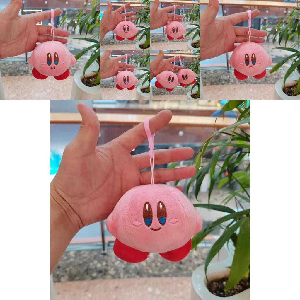 קירבי חמוד מצויר מחזיק מפתחות בובת קטיפה חיה חמודה תליון תיק קישוט 10 ס"מ צעצוע רך