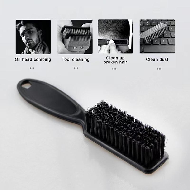 Spazzola Morbida da Parrucchiere Spazzola Nera da Parrucchiere Pulizia Capelli Collo Spolverino Viso Anello Taglio Capelli Pettine per Styling Barba